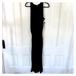 Tiana B. Classic Black High-Neck Jumpsuit